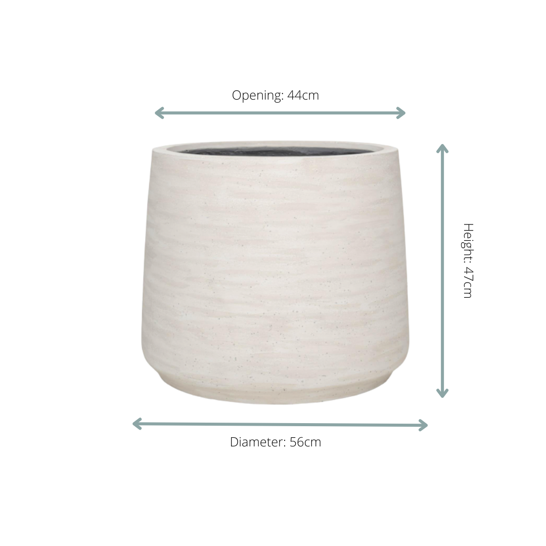 Jumbo Patt “Ivory Washed” plantenpot