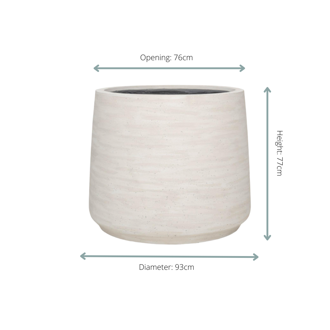 Jumbo Patt “Ivory Washed” plantenpot